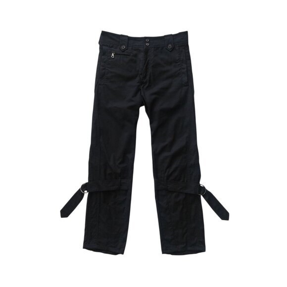 Dries Van Noten Men's Bondage Strap Zipper Pants - Picture 1 of 13